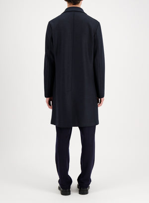 Oversized coat pressed wool