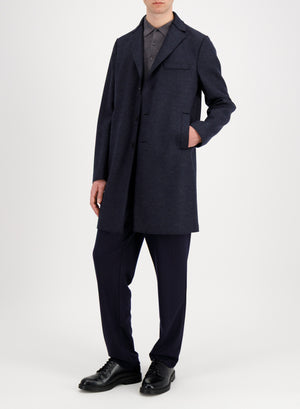 Boxy coat jacquard