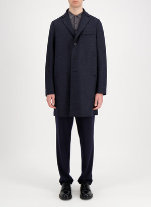 Boxy coat jacquard