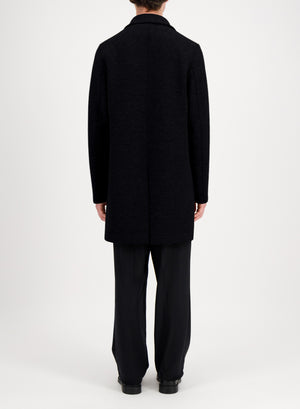 Boxy coat boiled wool