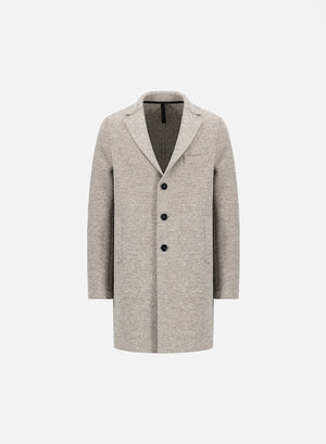 Boxy coat boiled wool