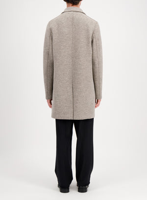 Boxy coat boiled wool