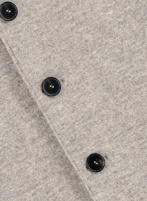 Boxy coat boiled wool