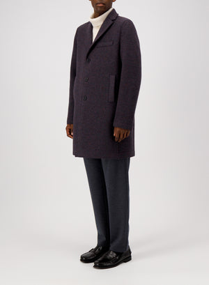 Boxy coat boiled wool