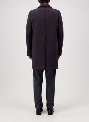 Boxy coat boiled wool