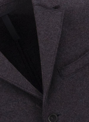 Boxy coat boiled wool