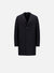 Boxy coat pressed wool