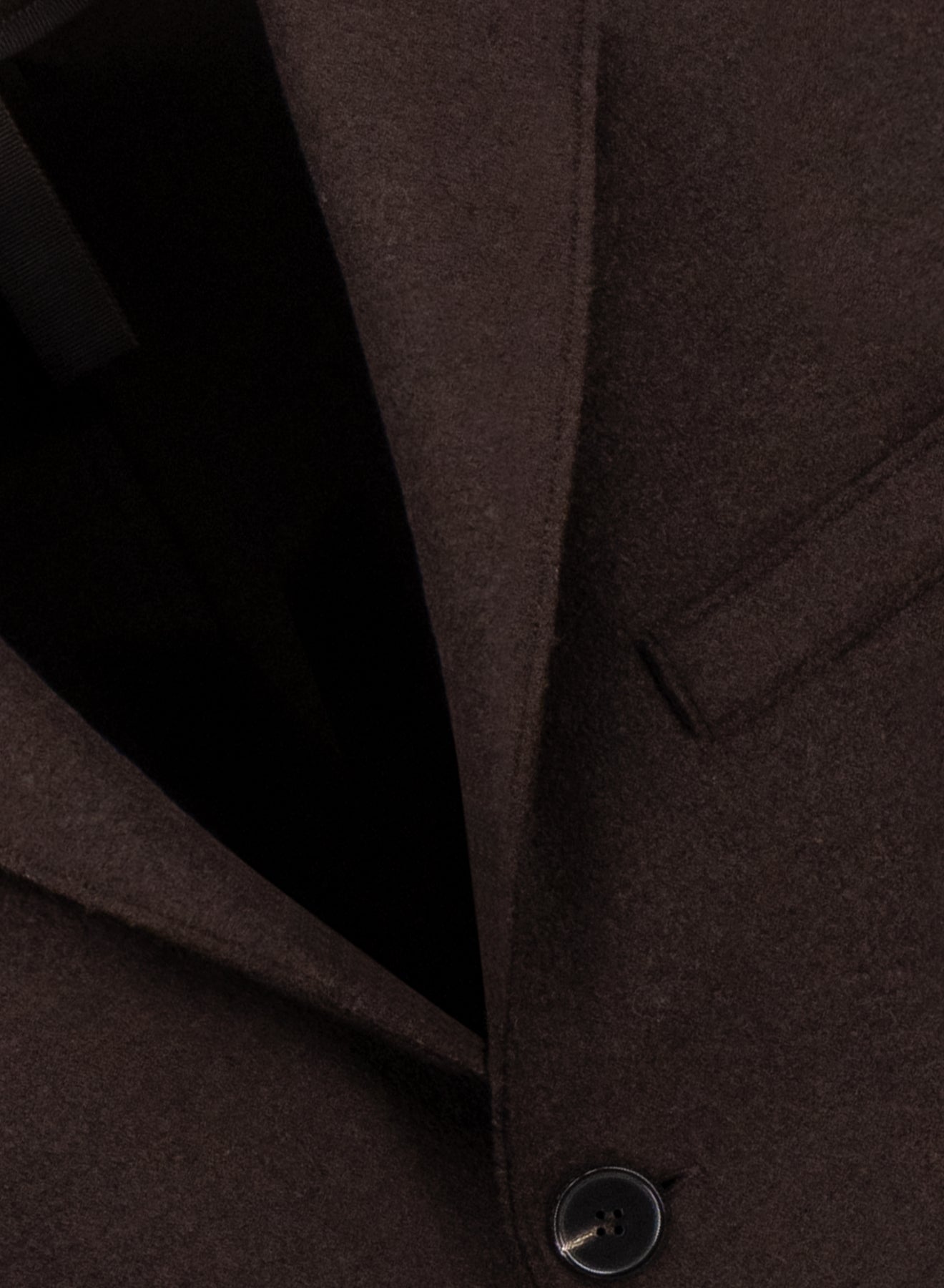 Boxy coat pressed wool