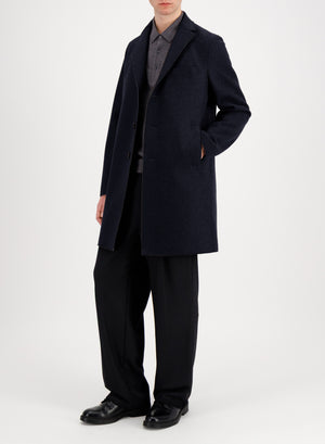 Boxy coat double crafted with Loro Piana fabric