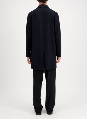Boxy coat double crafted with Loro Piana fabric