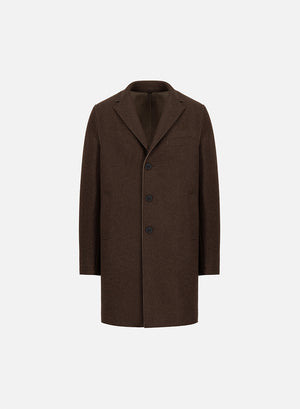 Boxy coat double crafted with Loro Piana fabric