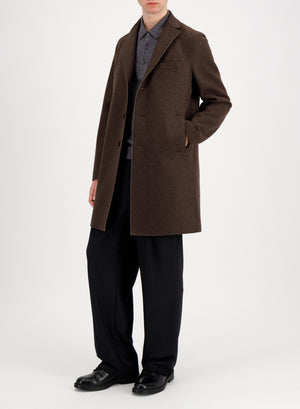 Boxy coat double crafted with Loro Piana fabric
