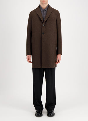 Boxy coat double crafted with Loro Piana fabric