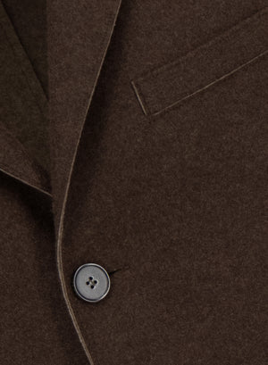 Boxy coat double crafted with Loro Piana fabric