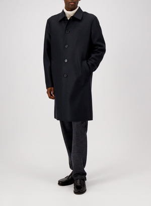 Mac coat pressed wool