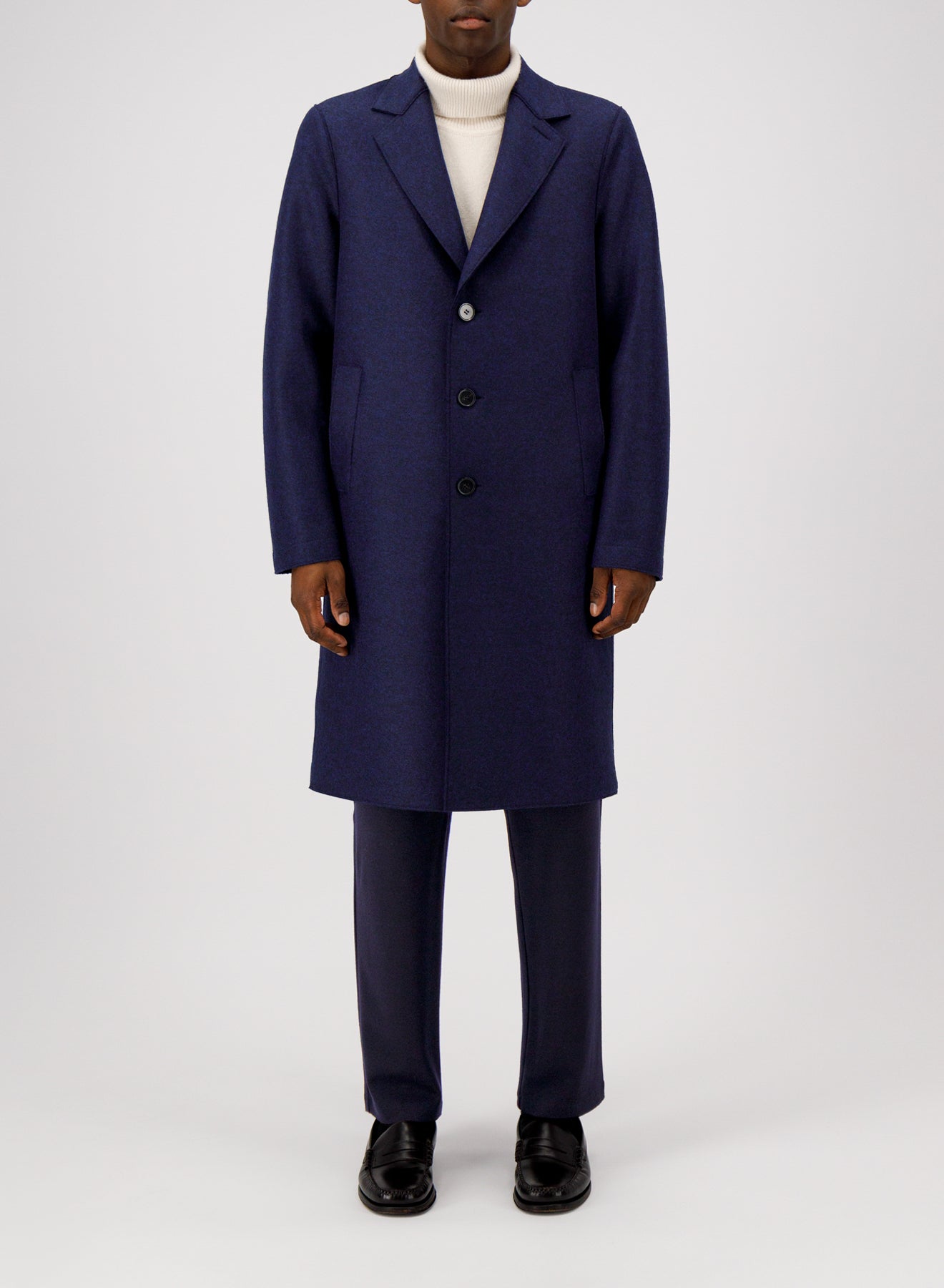 Overcoat pressed wool