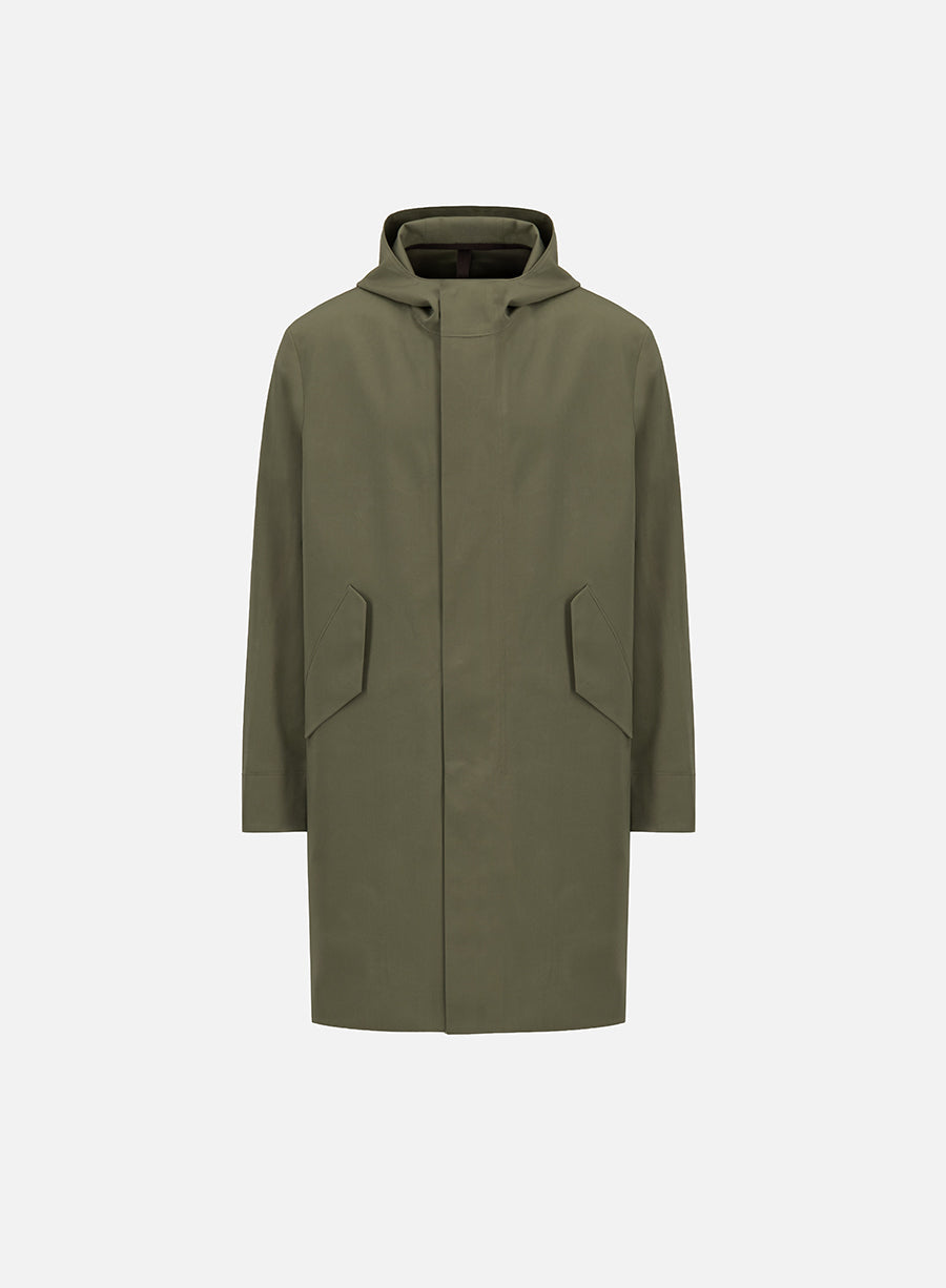 Fishtail parka in light technic