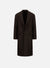 Dropped shoulder chester coat pressed wool