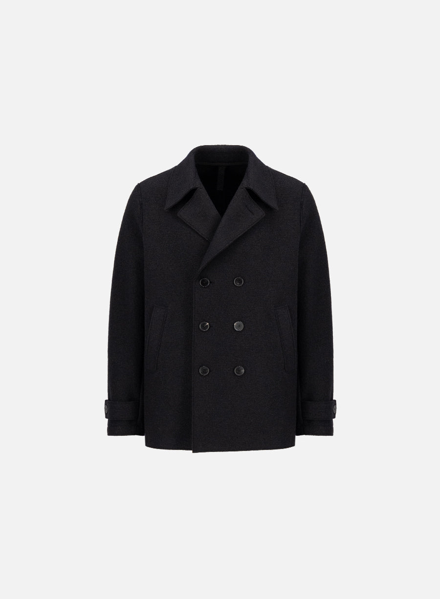Peacoat in boiled wool