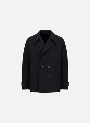 Peacoat in boiled wool