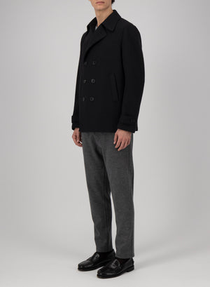 Peacoat in boiled wool