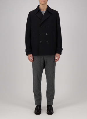 Peacoat in boiled wool