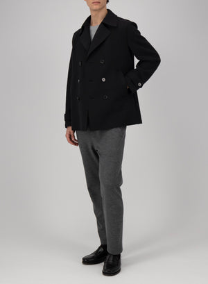 Peacoat in boiled wool