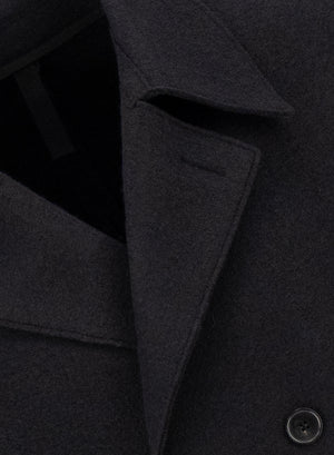 Peacoat in boiled wool