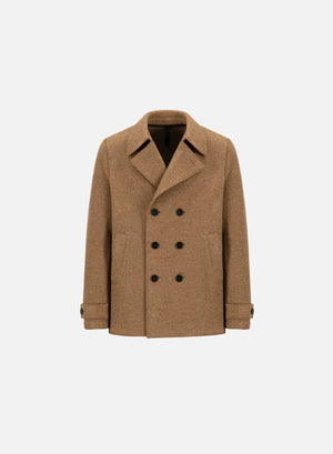 Peacoat in boiled wool