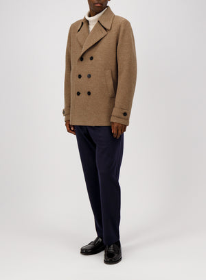 Peacoat in boiled wool