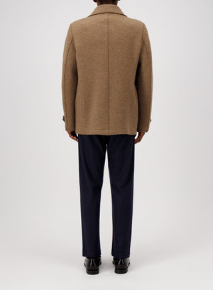 Peacoat in boiled wool