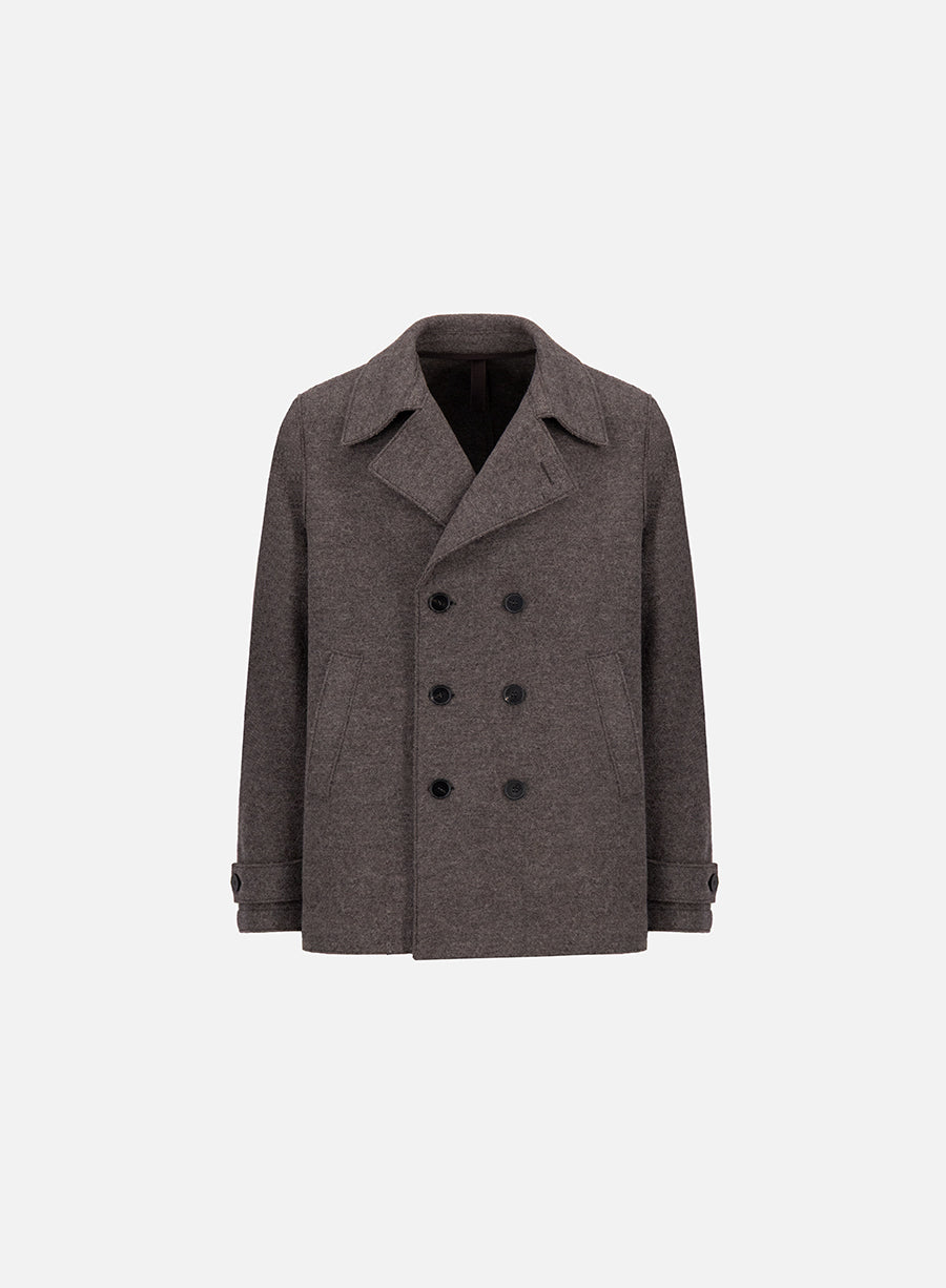Peacoat in boiled wool