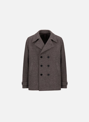 Peacoat in boiled wool