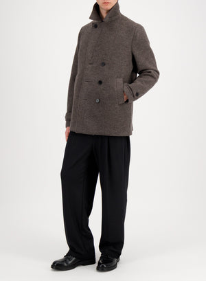 Peacoat in boiled wool