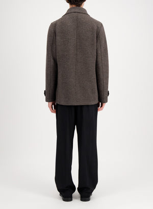 Peacoat in boiled wool