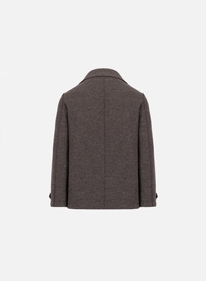 Peacoat in boiled wool