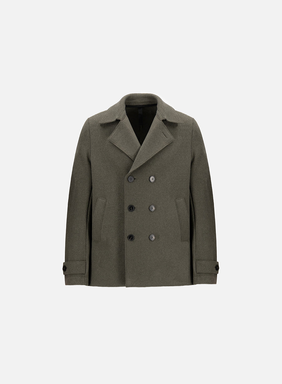 Peacoat in boiled wool