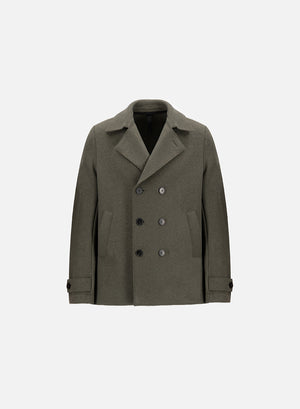 Peacoat in boiled wool