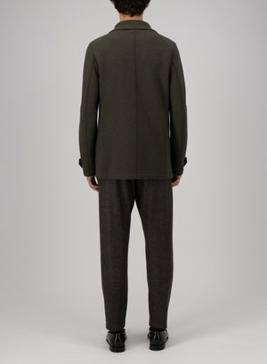 Peacoat in boiled wool