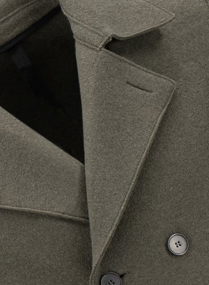 Peacoat in boiled wool