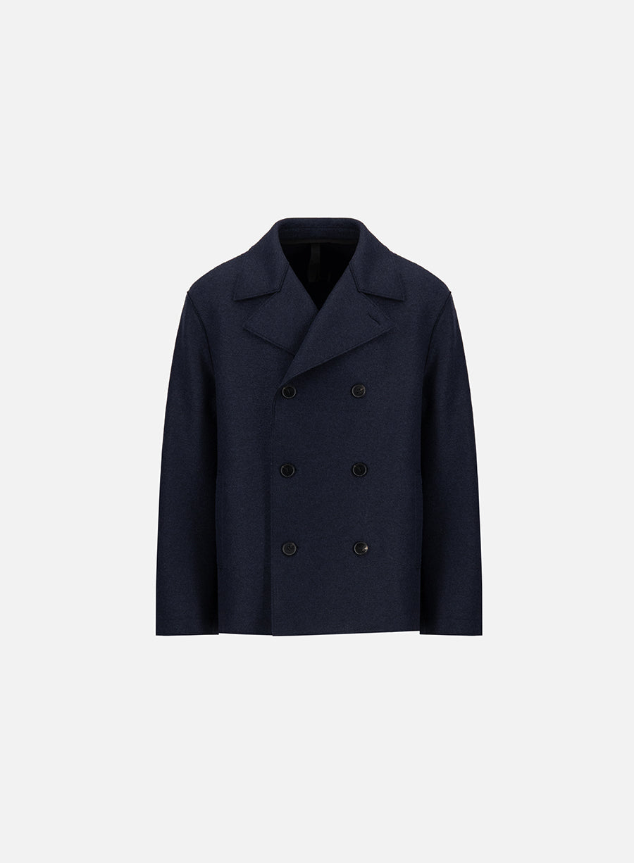 oversized peacoat pressed wool