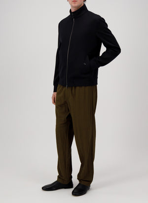 harrington jacket diagonal crafted with Loro Piana fabric