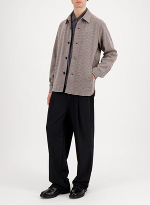 Shirt jacket in tattersall