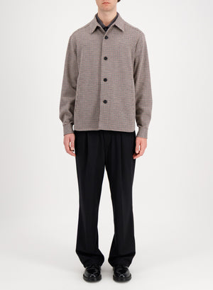 Shirt jacket in tattersall