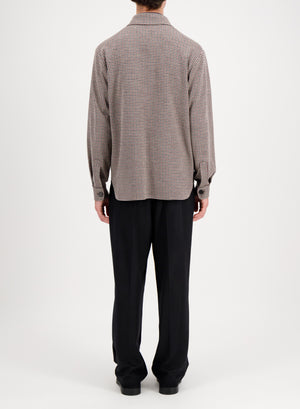 Shirt jacket in tattersall