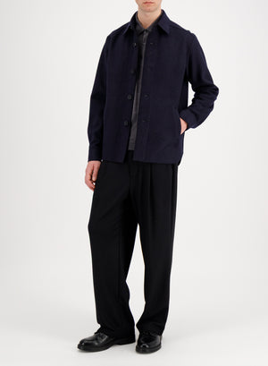 shirt jacket double crafted with Loro Piana fabric
