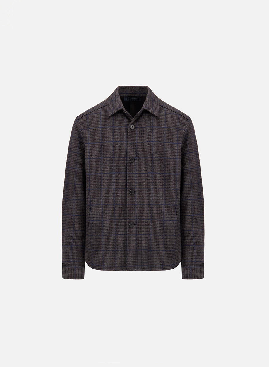 shirt jacket p.o.w. crafted with Loro Piana fabric