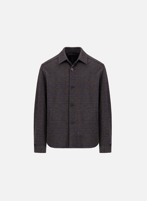 Shirt jacket P.O.W. crafted with Loro Piana fabric