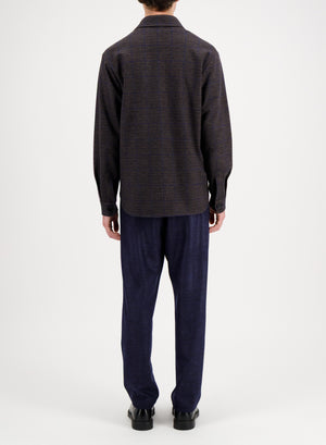 Shirt jacket P.O.W. crafted with Loro Piana fabric
