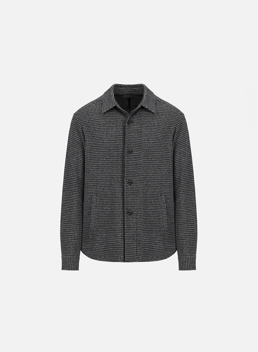 Shirt jacket patterned moleskin